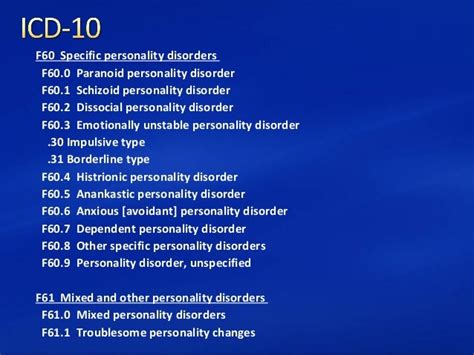 borderline personality disorder icd 10