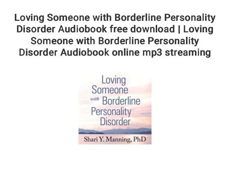 borderline personality disorder mp3 download