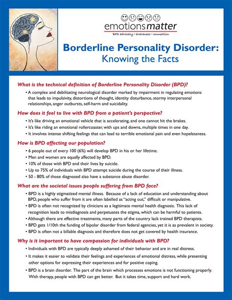 borderline personality disorder patient info