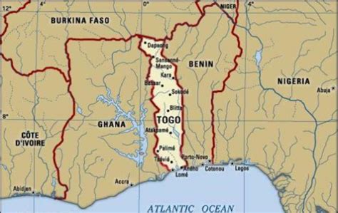 borders ghana benin burkina faso