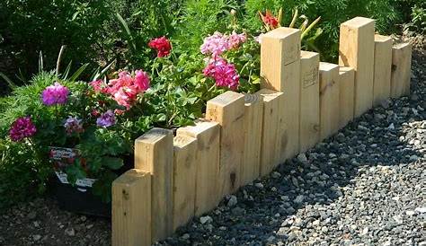 Bordure de jardin en bois de palette Bricolage Maison et
