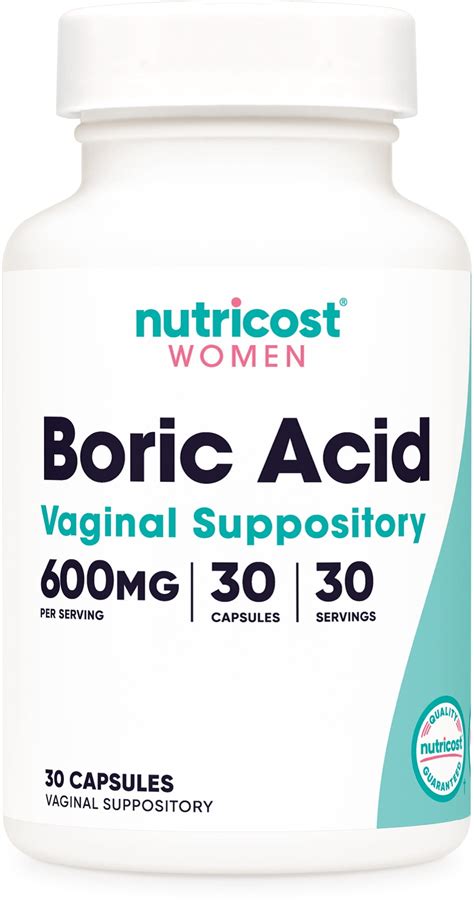 boric acid capsules 600mg