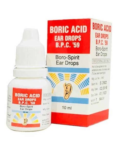 boric acid for ear infections