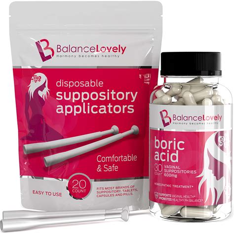 boric acid suppositories pills
