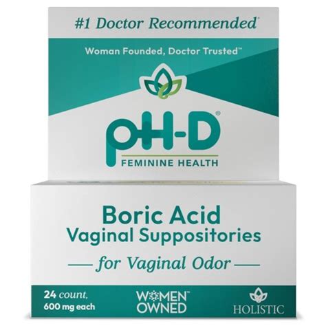 boric acid vaginal suppositories safety