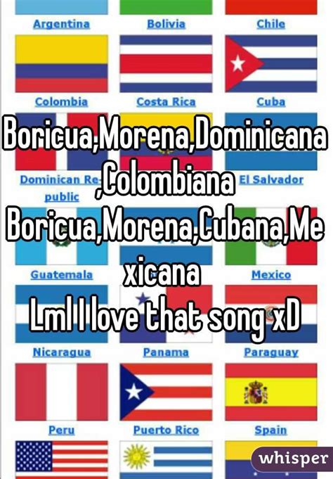 boricua morena dominicano colombiano letra