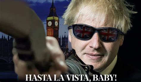 Hasta La Vista Baby Boris Johnson Satire Funny Comical Etsy