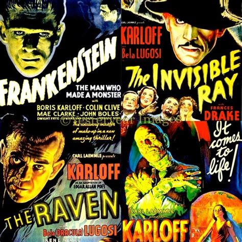 boris karloff movie posters