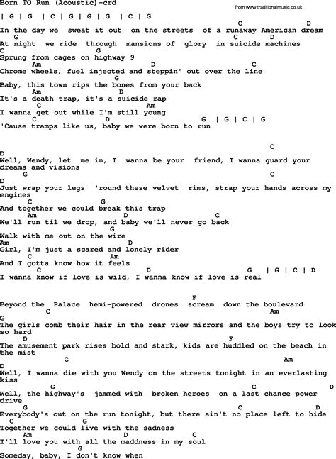 Born To Run Chords American Authors