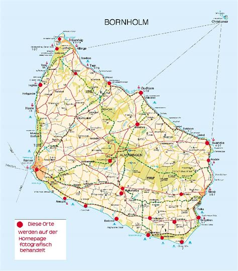 Bornholm Map BORNHOLM MAP Moody Hasold