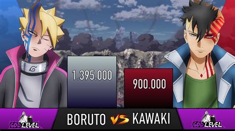 boruto vs kawaki power level
