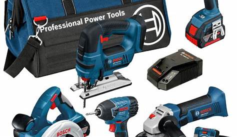 Bosch Bag 6ds 18v 6 Piece Cordless Tool Kit With 3 X 4 0ah In Bag Cordless Tools Tools Power Tool Kits