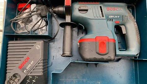 Bosch 24v SDS Drill, 2 Batteries, and 15 min charger