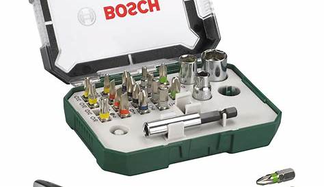 Bosch 2607017322 Set de 26 Embouts de vissage + cliquet