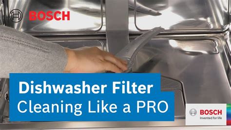 bosch dishwasher filter clean