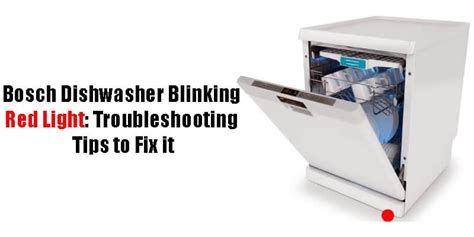 Bosch Dishwasher Keeps Blinking
