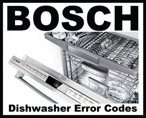 Bosch Dishwasher No Error Code