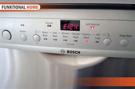 Bosch Dishwasher Not Draining Error 24