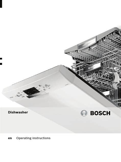 Bosch Exxcel Dishwasher Operating Instructions