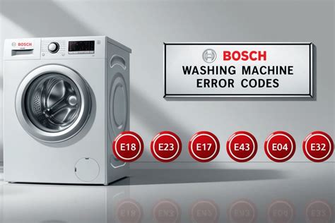 Bosch Idos Washing Machine Error Codes