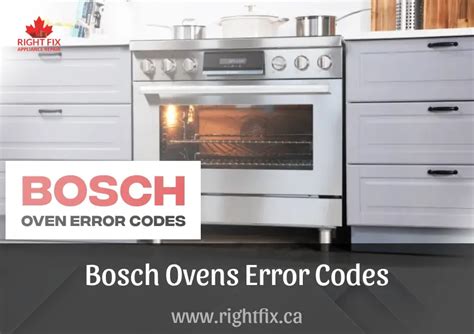 Bosch Oven Error Code 121