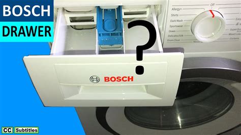 Bosch Washing Machine Detergent Drawer Symbols & How to use Detergent