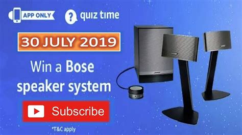 Bose Speaker Amazon Quiz Answers