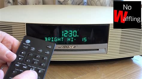 Bose Wave Radio Clock Brightness