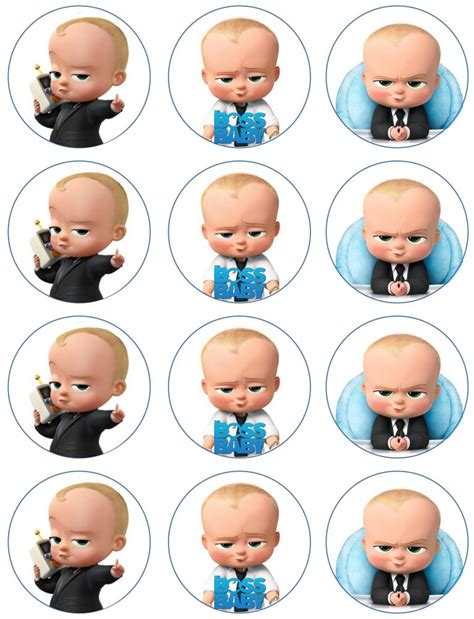 boss baby cupcake toppers