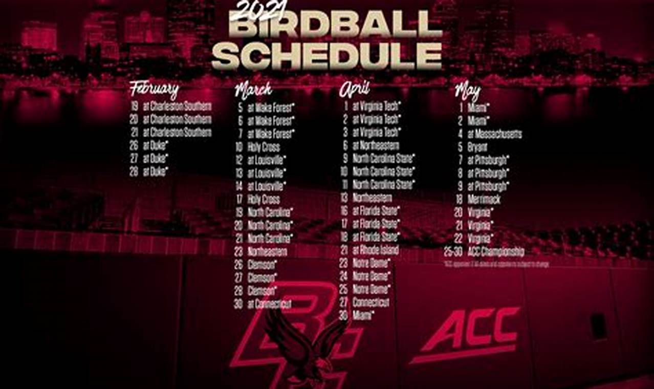 Pitch Perfect: A Comprehensive Guide to the Boston College Baseball Schedule