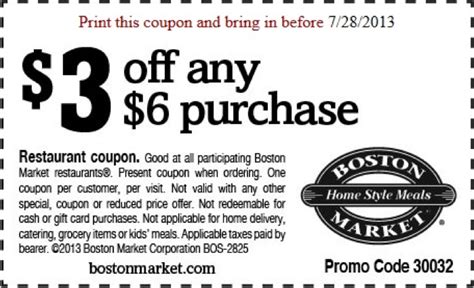 Get The Most Out Of Your Boston Market Coupon In 2023