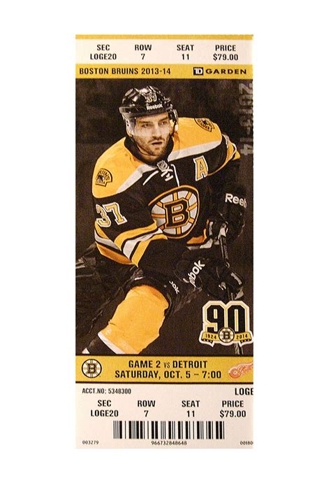 boston bruins home game tickets