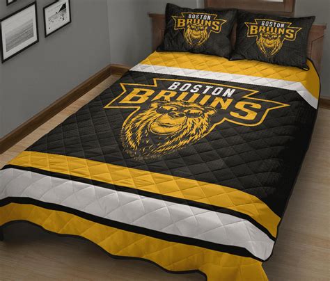 boston bruins queen comforter set