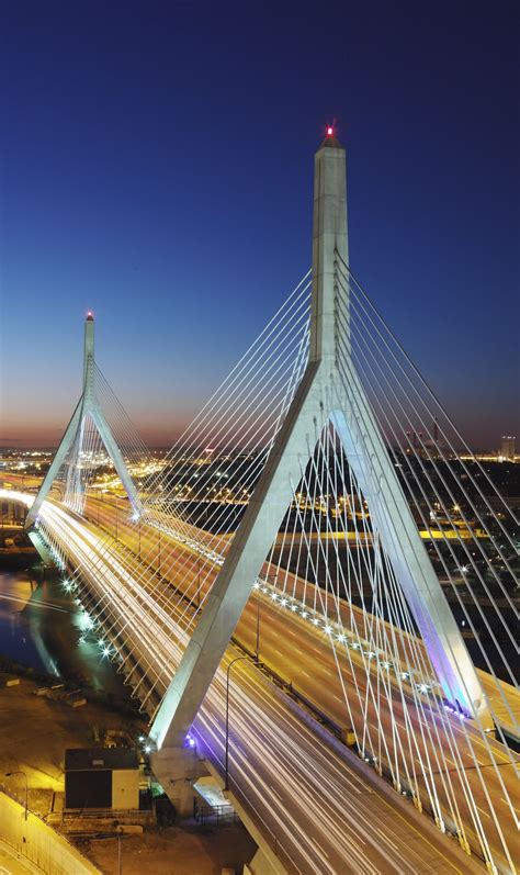 boston building and bridge