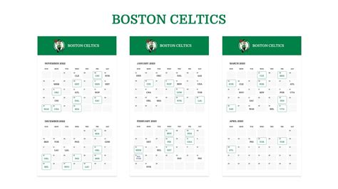 boston celtics schedule 2011