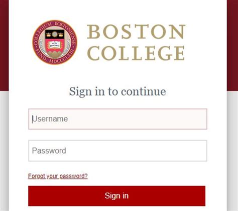 boston college portal