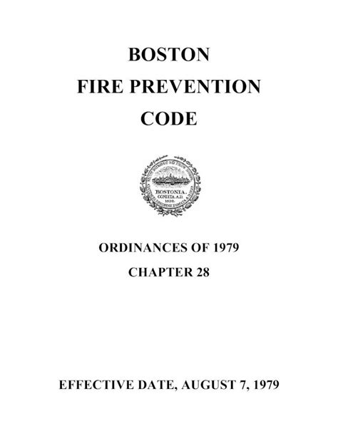 boston fire prevention code