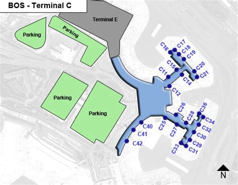 Boston Logan Terminal C Map