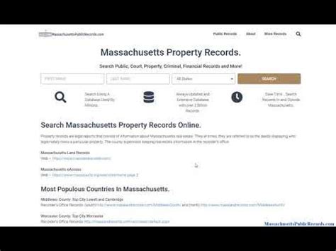 boston massachusetts property records