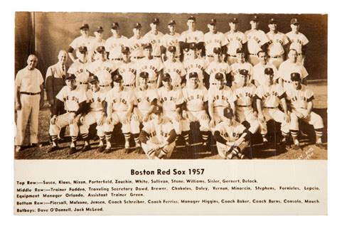 boston red sox 1957 roster