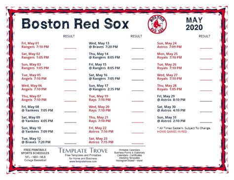 boston red sox regular season schedule 2020