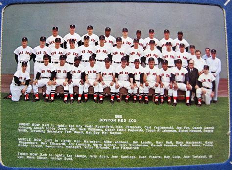 boston red sox roster 1968