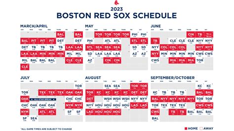 boston red sox schedule 2009