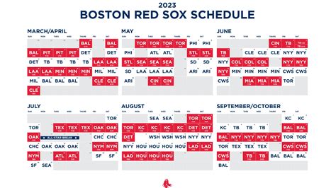 boston red sox schedule 2016