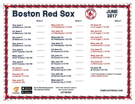 boston red sox schedule 2017