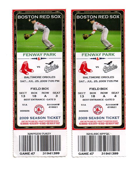 boston red sox tickets prices