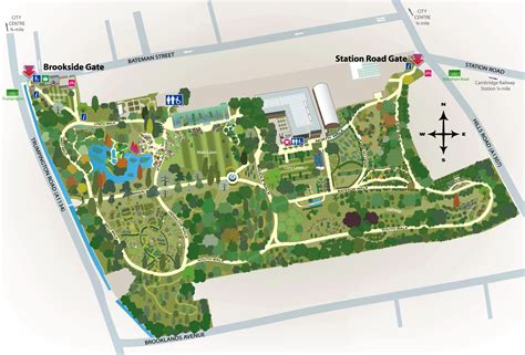 botanical gardens cambridge map