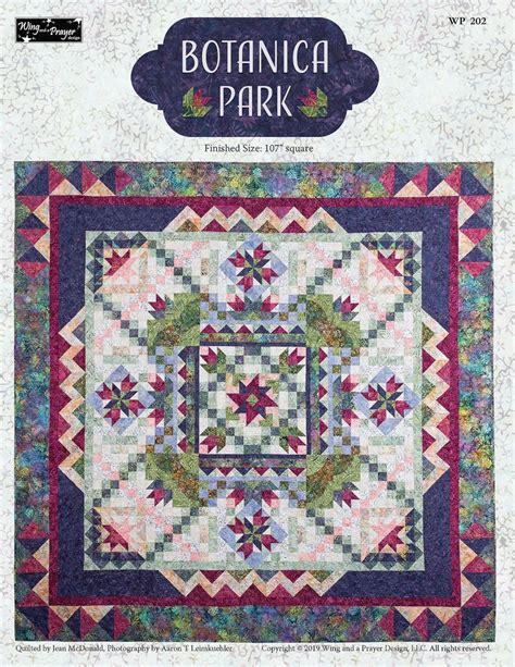 botanical park quilt pattern