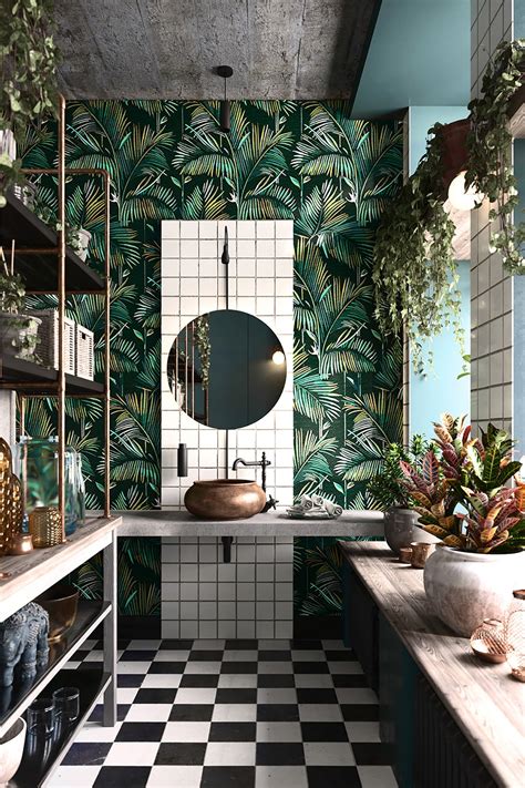 Botanical Theme Bathroom