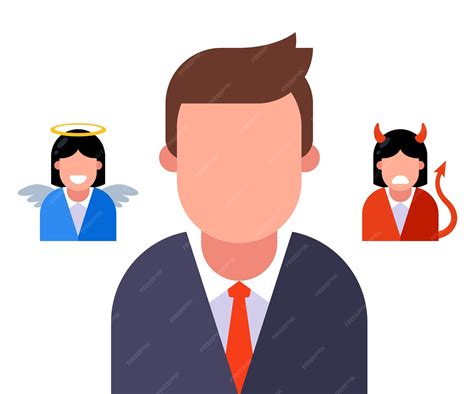 both devil on a shoulders